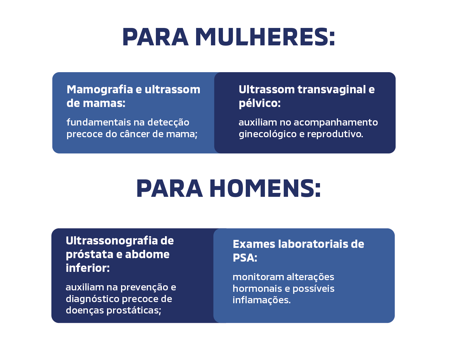 Para Mulheres e Homens